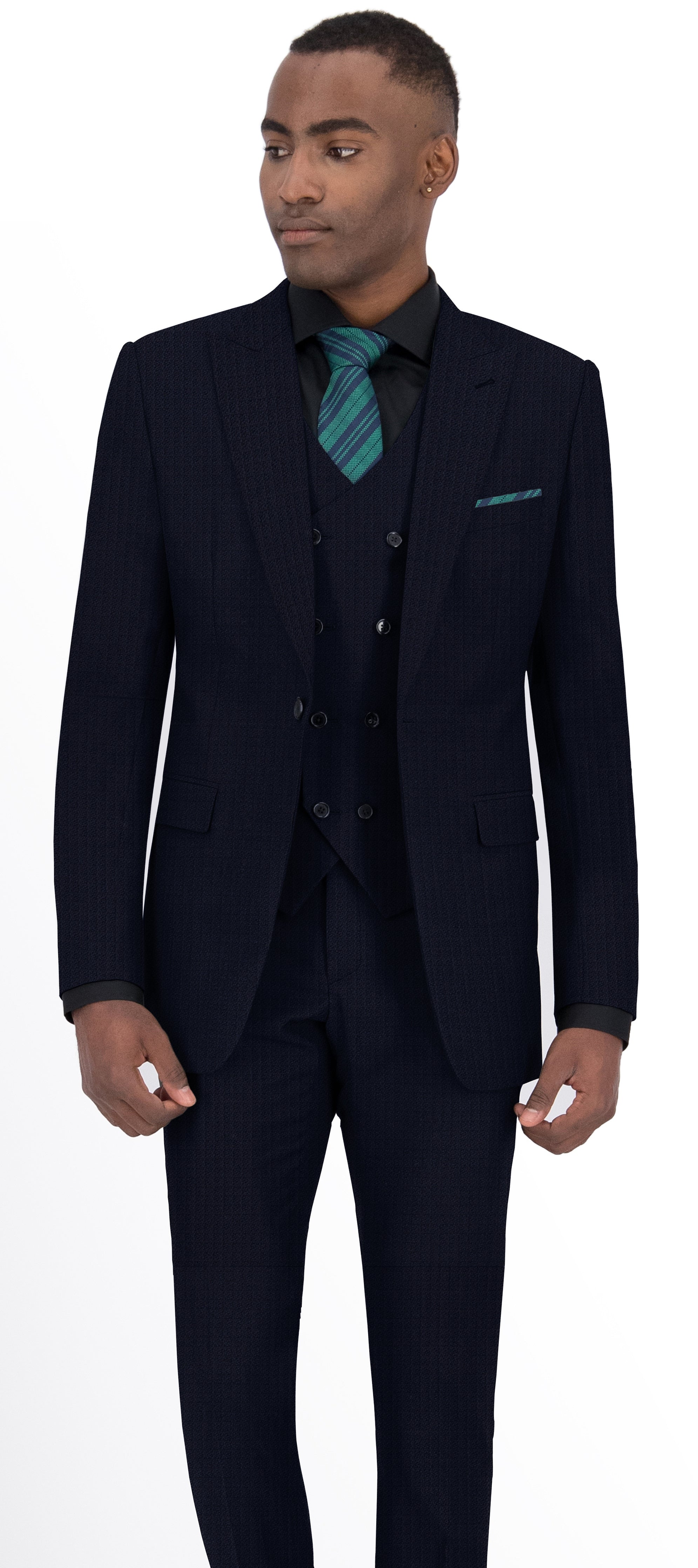 MaxDavoli Blue Striped Suit – PolishedThreads.com